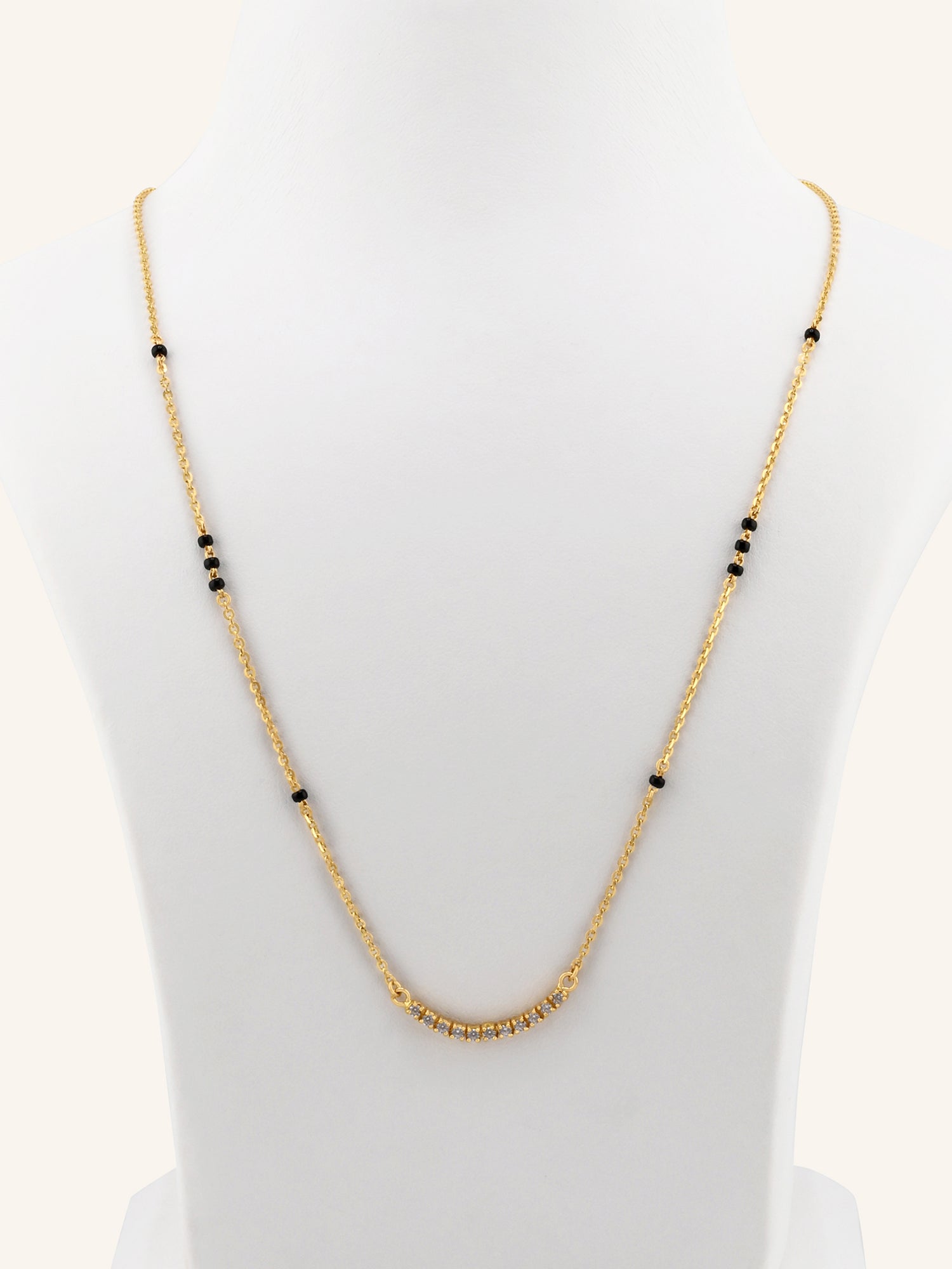 22ct Gold CZ Modern Mangal Sutra