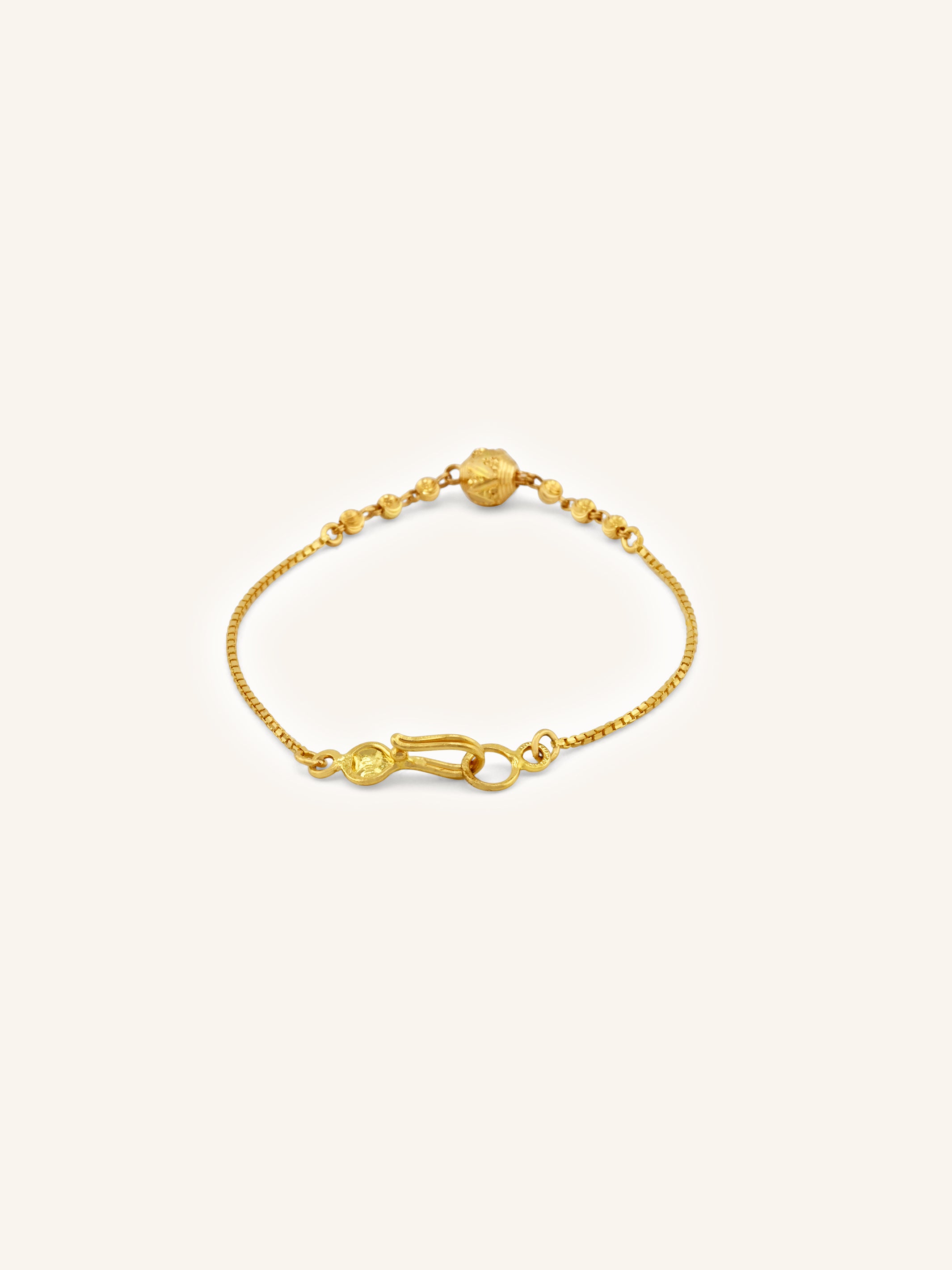 22ct Gold Ball Baby Bracelet