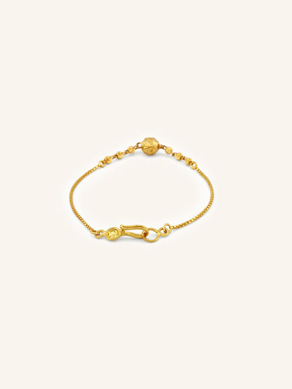 22ct Gold Ball Baby Bracelet