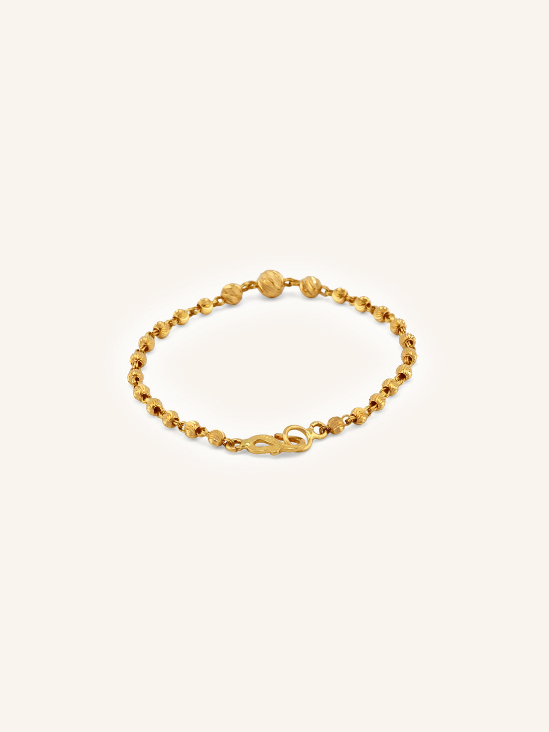 Treasured 22ct Gold Ball Baby Bracelet