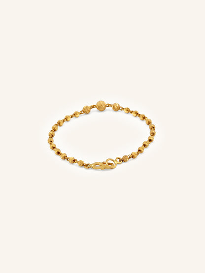 Treasured 22ct Gold Ball Baby Bracelet