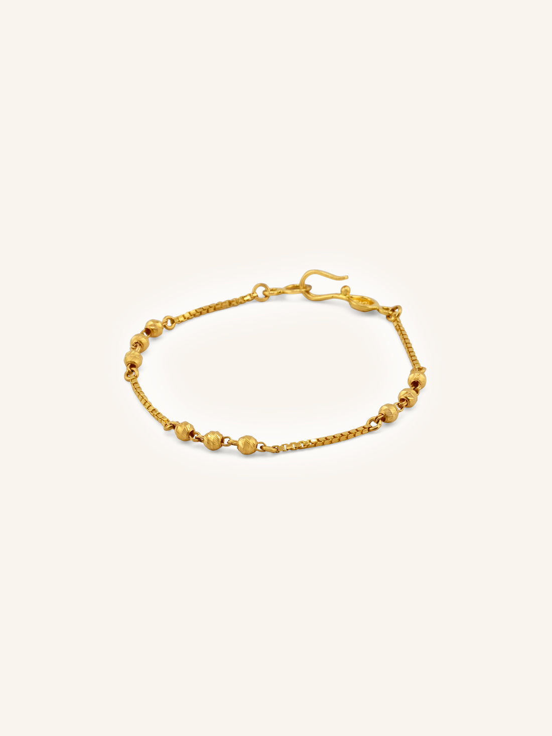 Adorable 22ct Gold Ball Baby Bracelet