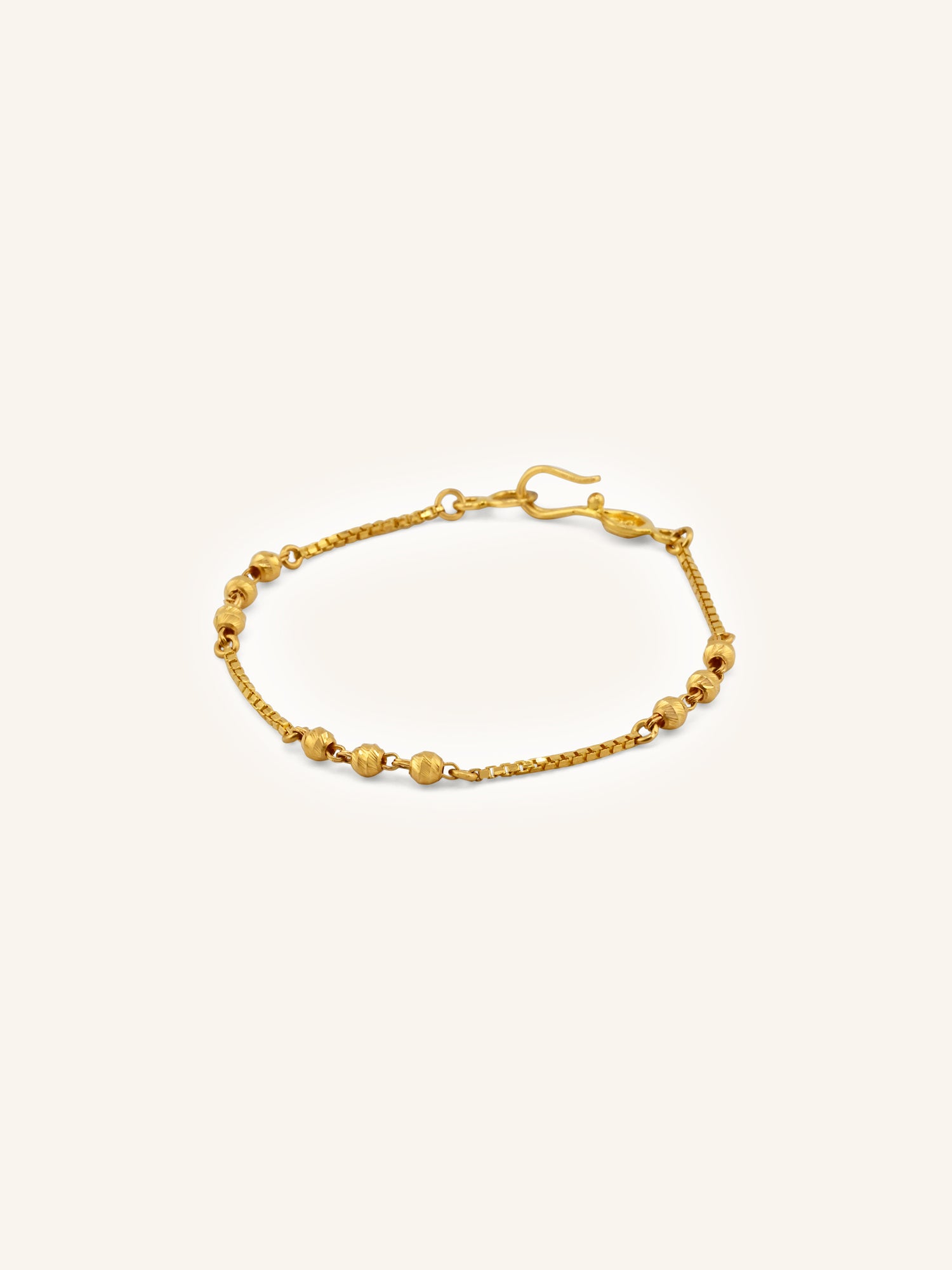 Adorable 22ct Gold Ball Baby Bracelet