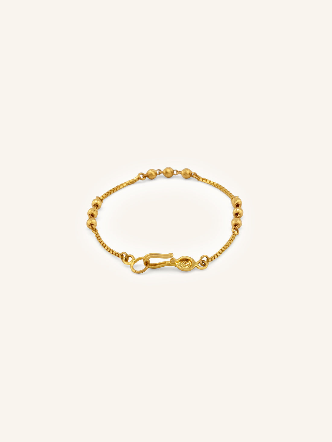 Adorable 22ct Gold Ball Baby Bracelet