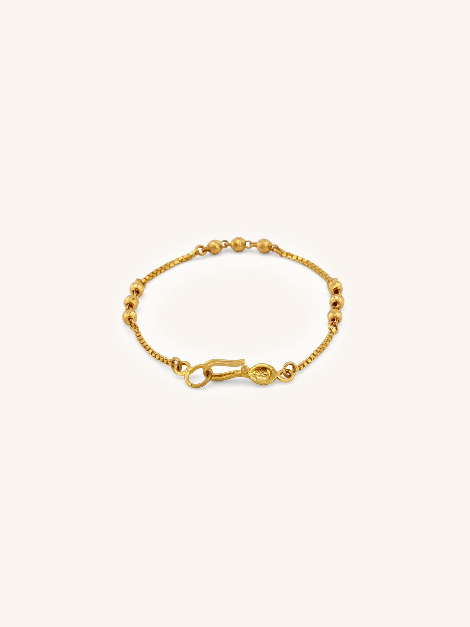 Adorable 22ct Gold Ball Baby Bracelet