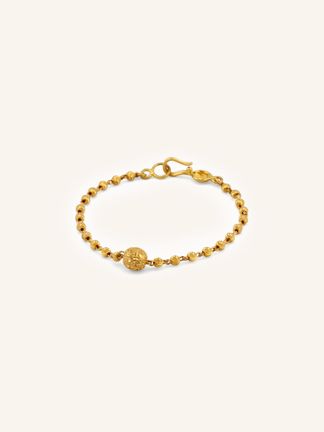 Treasured 22ct Gold Ball Baby Bracelet