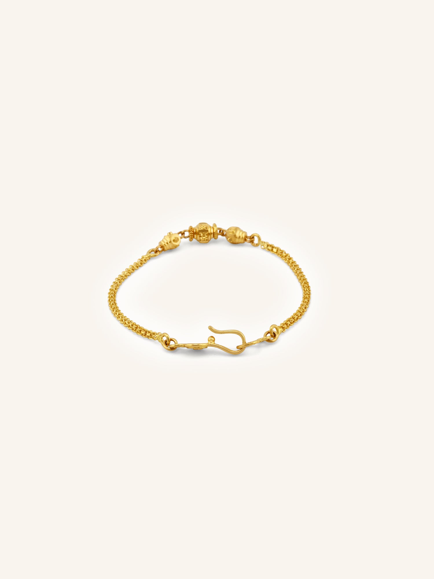 Adorable 22ct Gold Ball Baby Bracelet