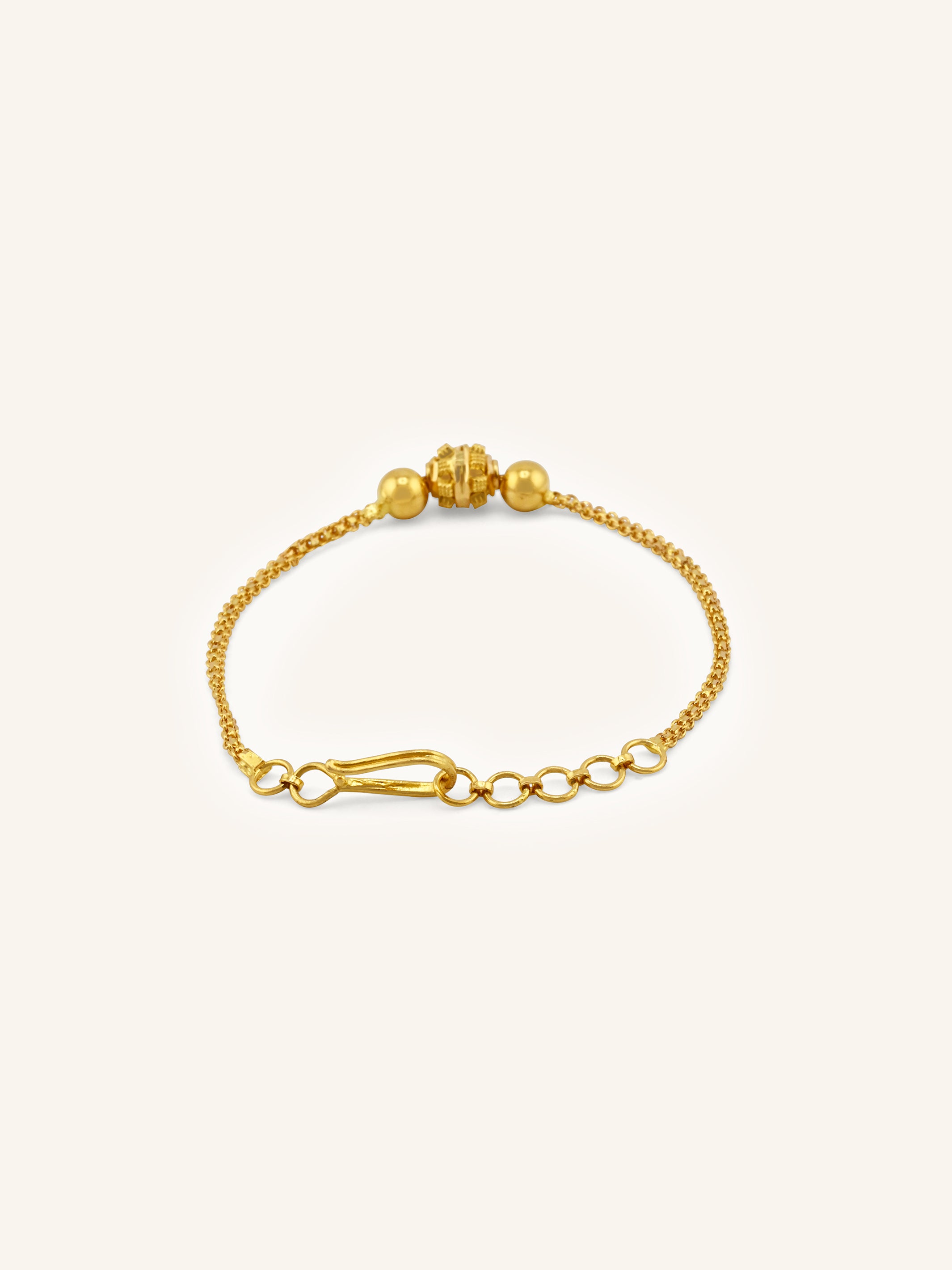 Treasured 22ct Gold Ball Baby Bracelet