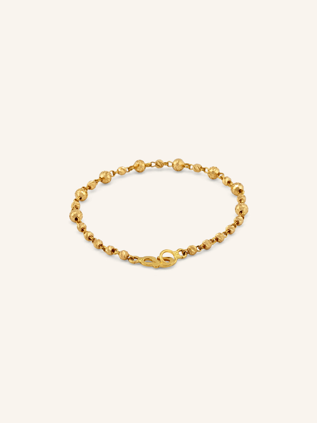 Adorable 22ct Gold Ball Baby Bracelet