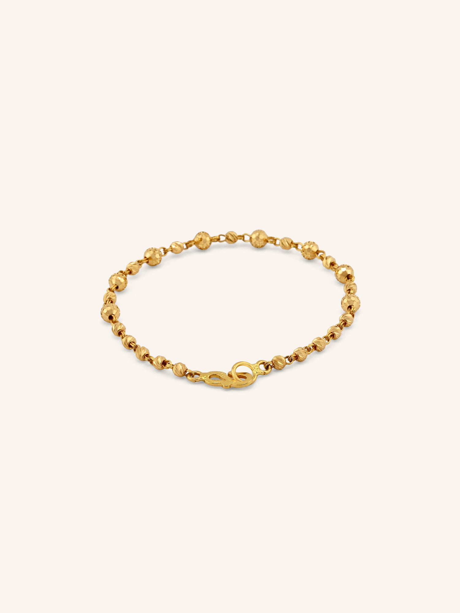 Adorable 22ct Gold Ball Baby Bracelet