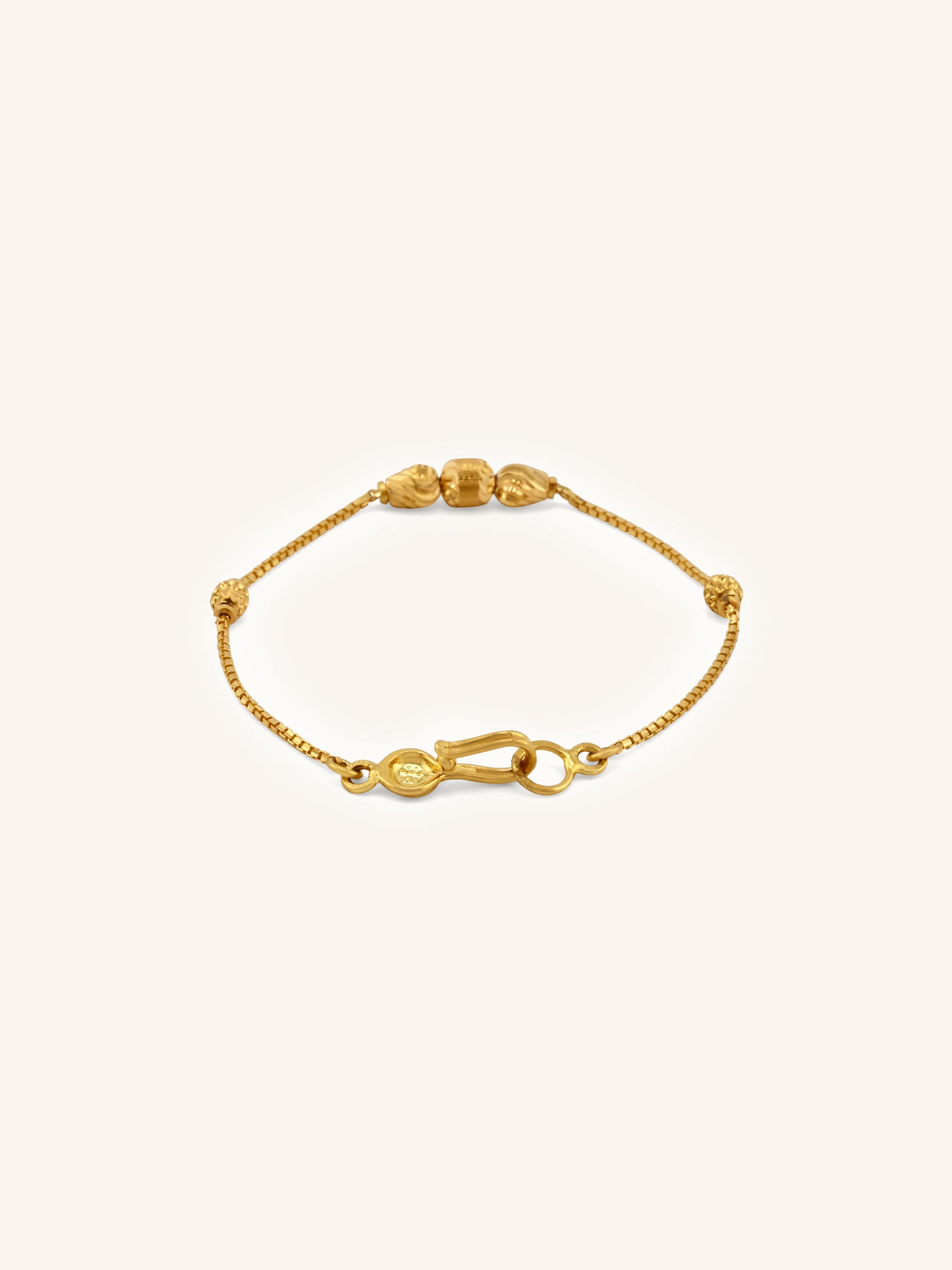 Adorable 22ct Gold Ball Baby Bracelet