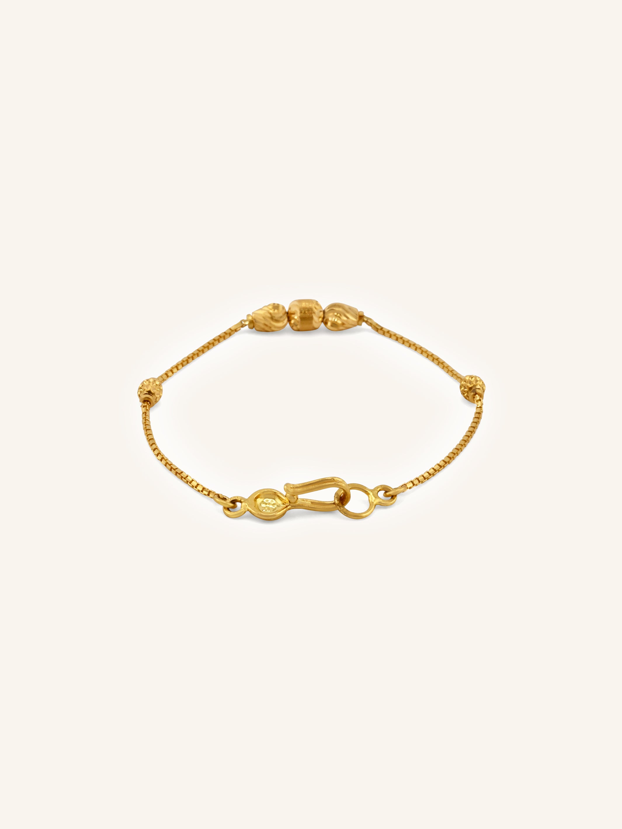 Adorable 22ct Gold Ball Baby Bracelet