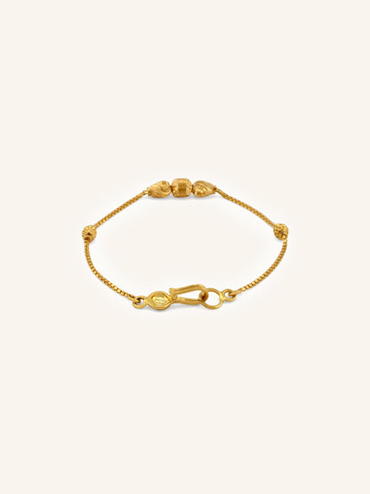 Adorable 22ct Gold Ball Baby Bracelet