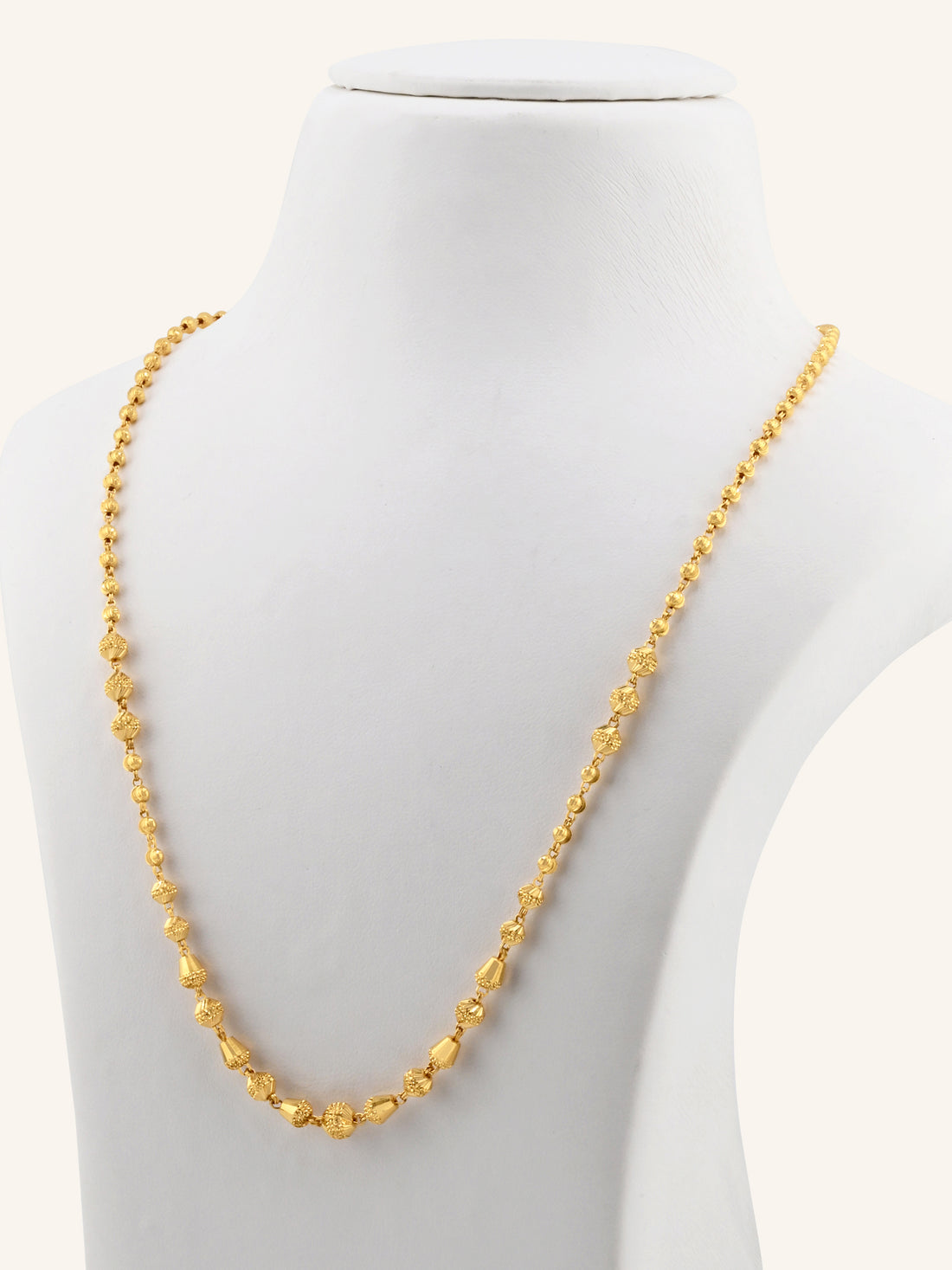 22ct Gold Ball Mala Fancy Chain