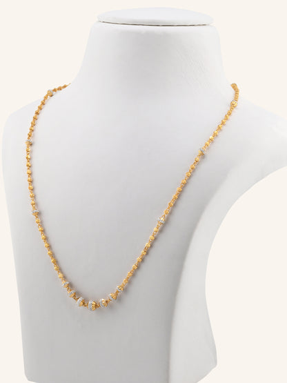 22ct Gold Two Tone Ball Chain