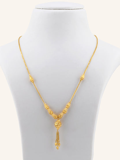 22ct Gold Ball Mala Fancy Chain