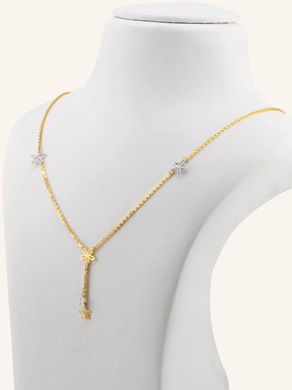 22ct Gold Two Tone Fancy Chain