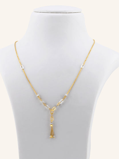 22ct Gold Two Tone Fancy Chain