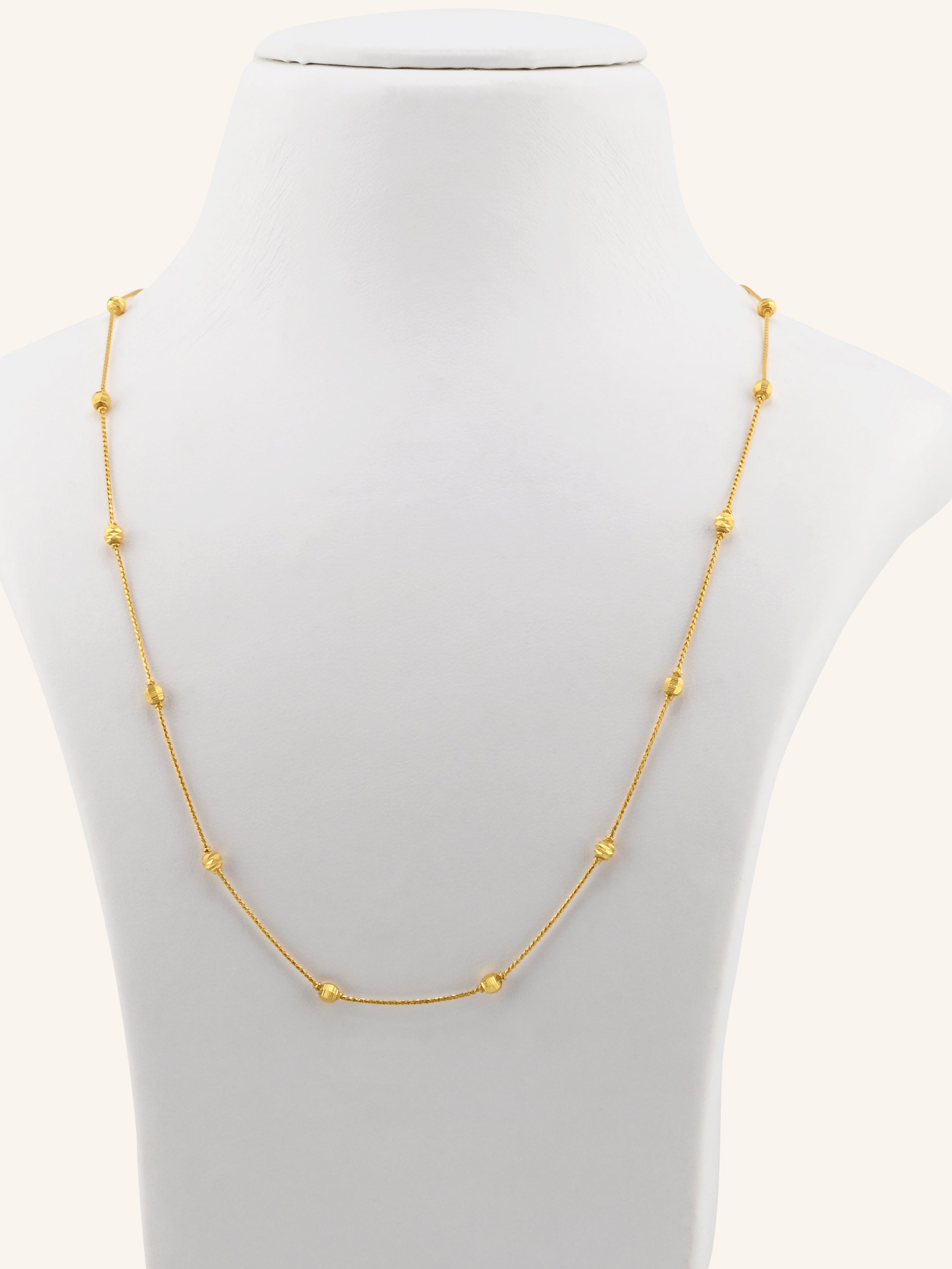 22ct Gold Ball Fancy Chain