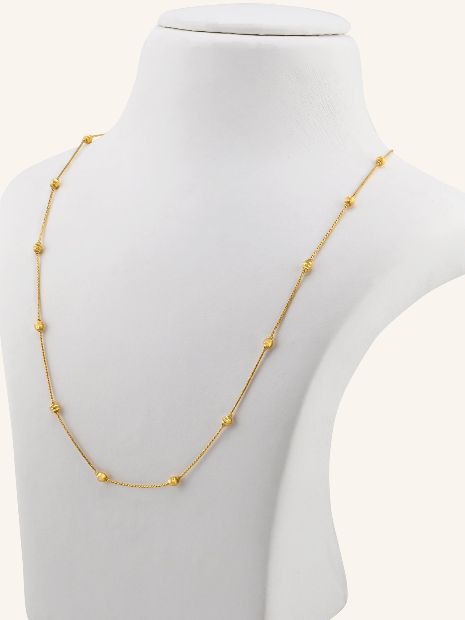 22ct Gold Ball Fancy Chain