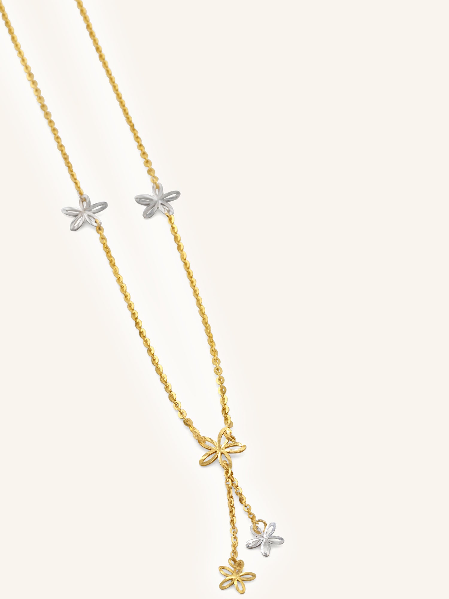 22ct Gold Two Tone Fancy Chain