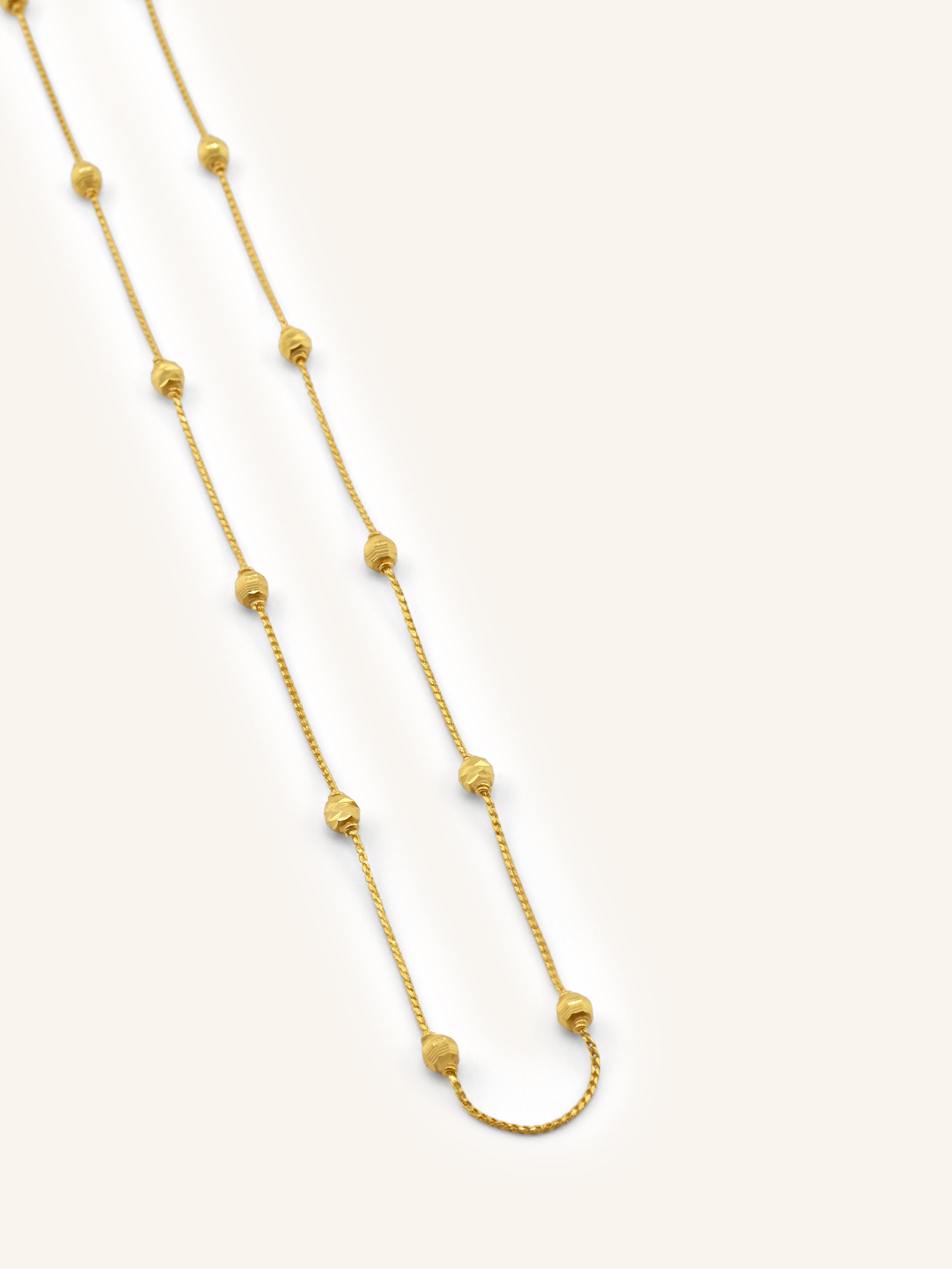 22ct Gold Ball Fancy Chain