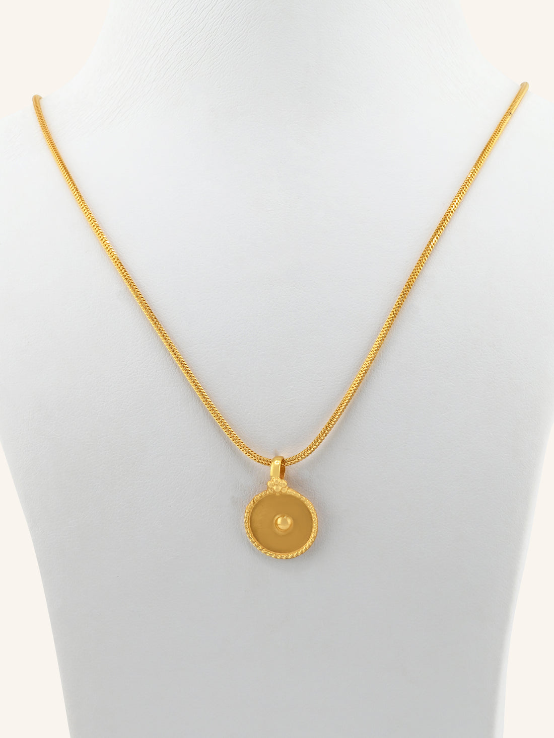 22ct Gold Round Tali Pendant