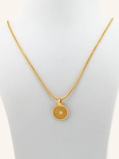 22ct Gold Round Tali Pendant