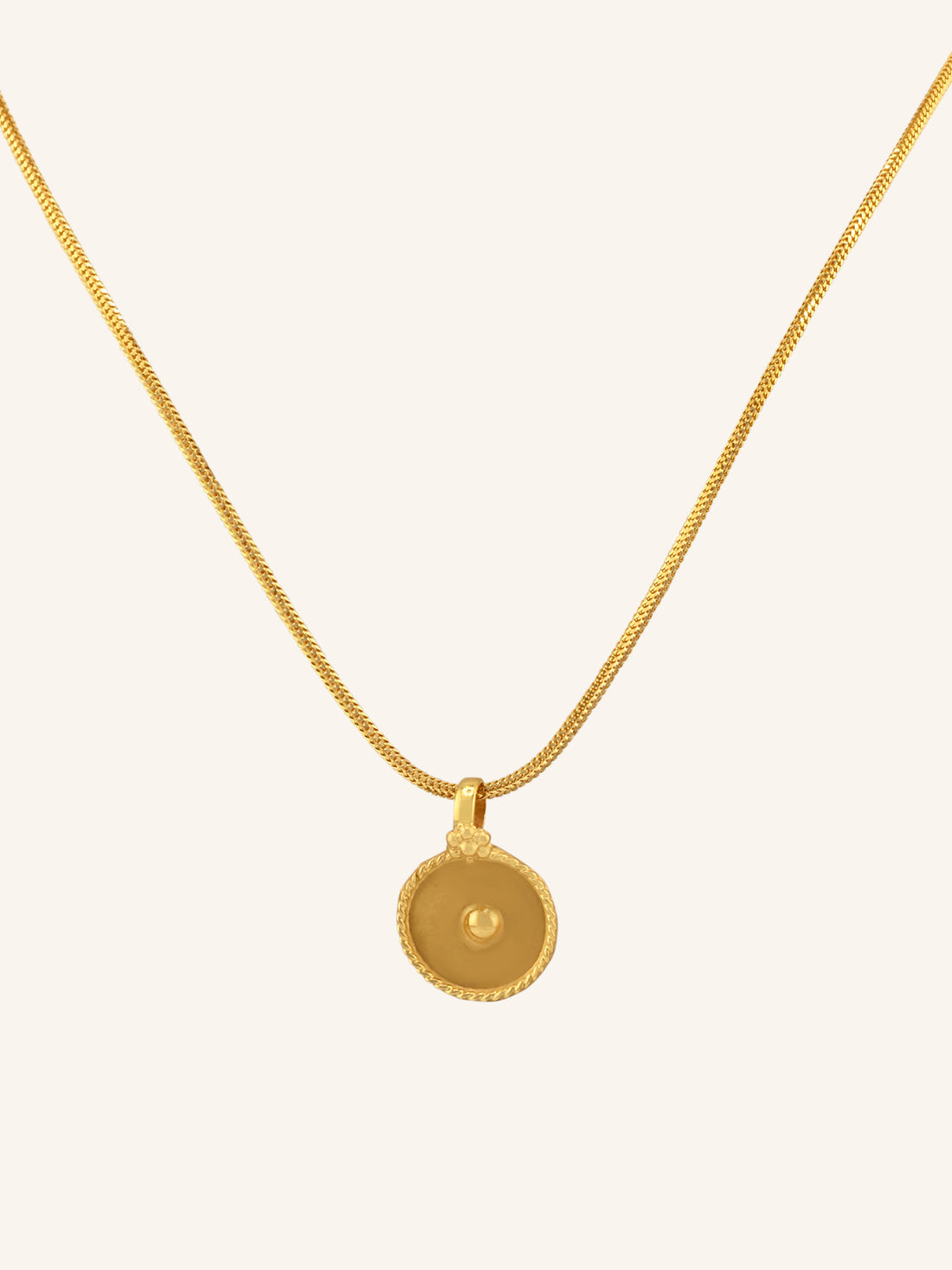 22ct Gold Round Tali Pendant