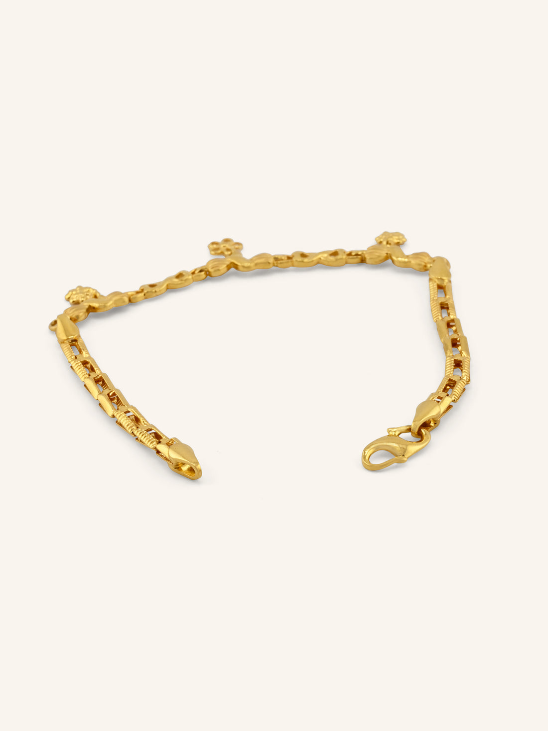 22ct Gold Charms Ladies Bracelet