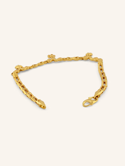 22ct Gold Charms Ladies Bracelet