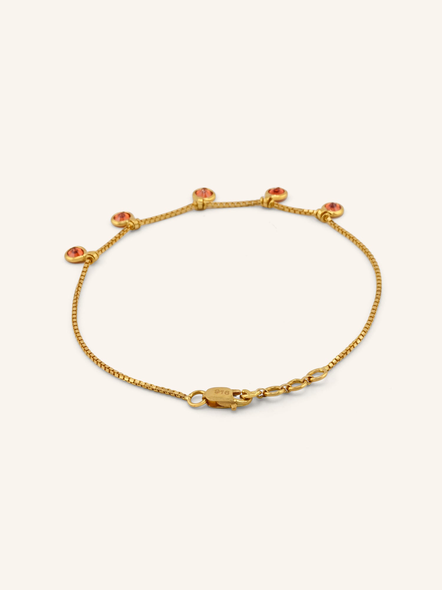 22ct Gold CZ Bracelet
