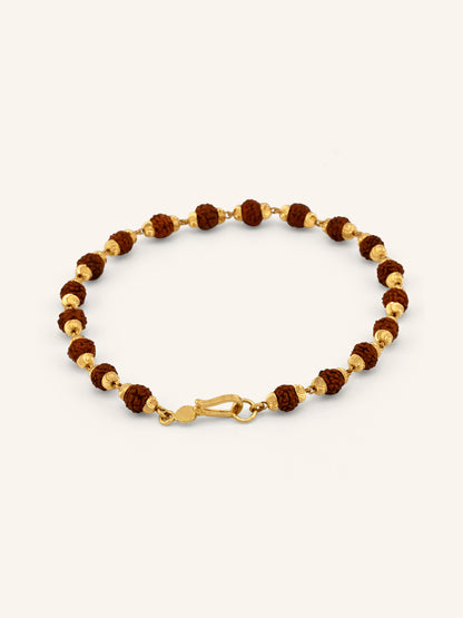 22ct Gold Rudraksh Bracelet