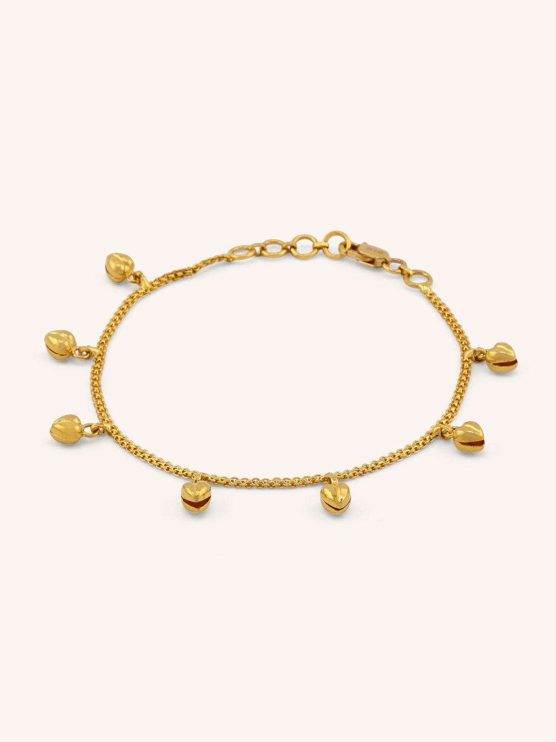 22ct Gold Charm Ladies Bracelet