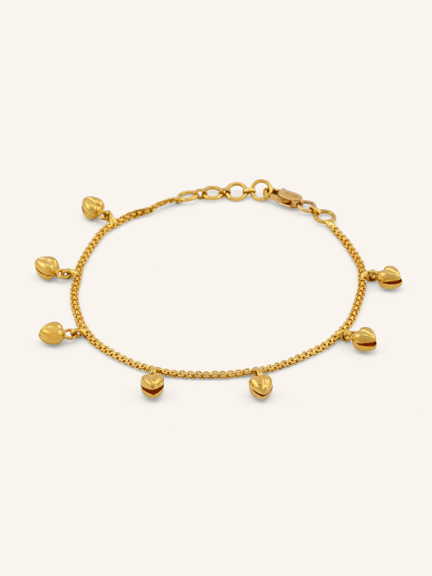 22ct Gold Charm Ladies Bracelet