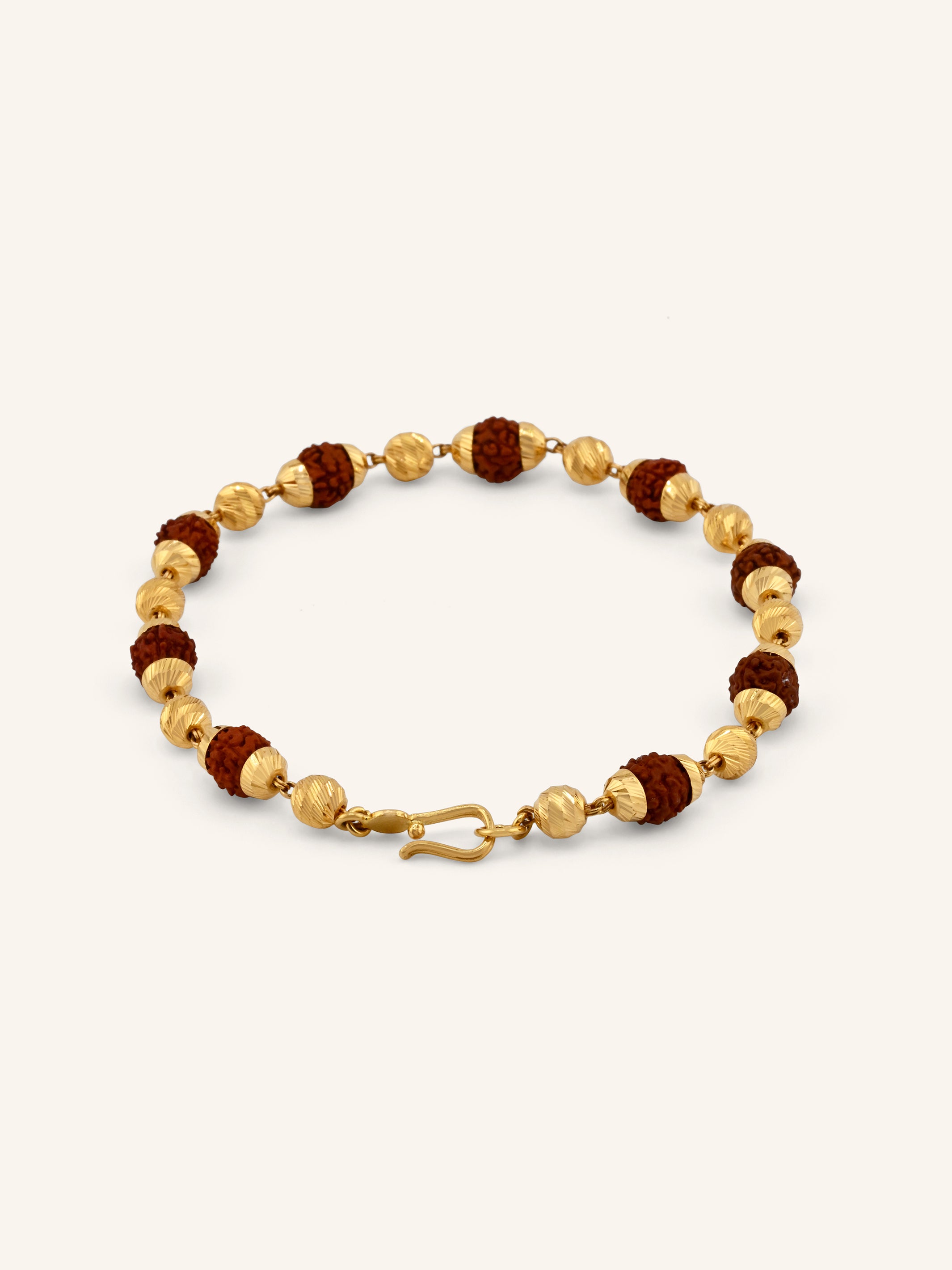 22ct Gold Rudraksh Bracelet