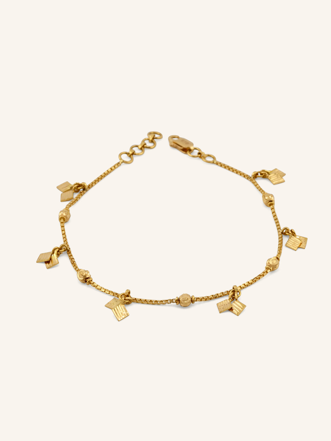 22ct Gold Charm Ladies Bracelet