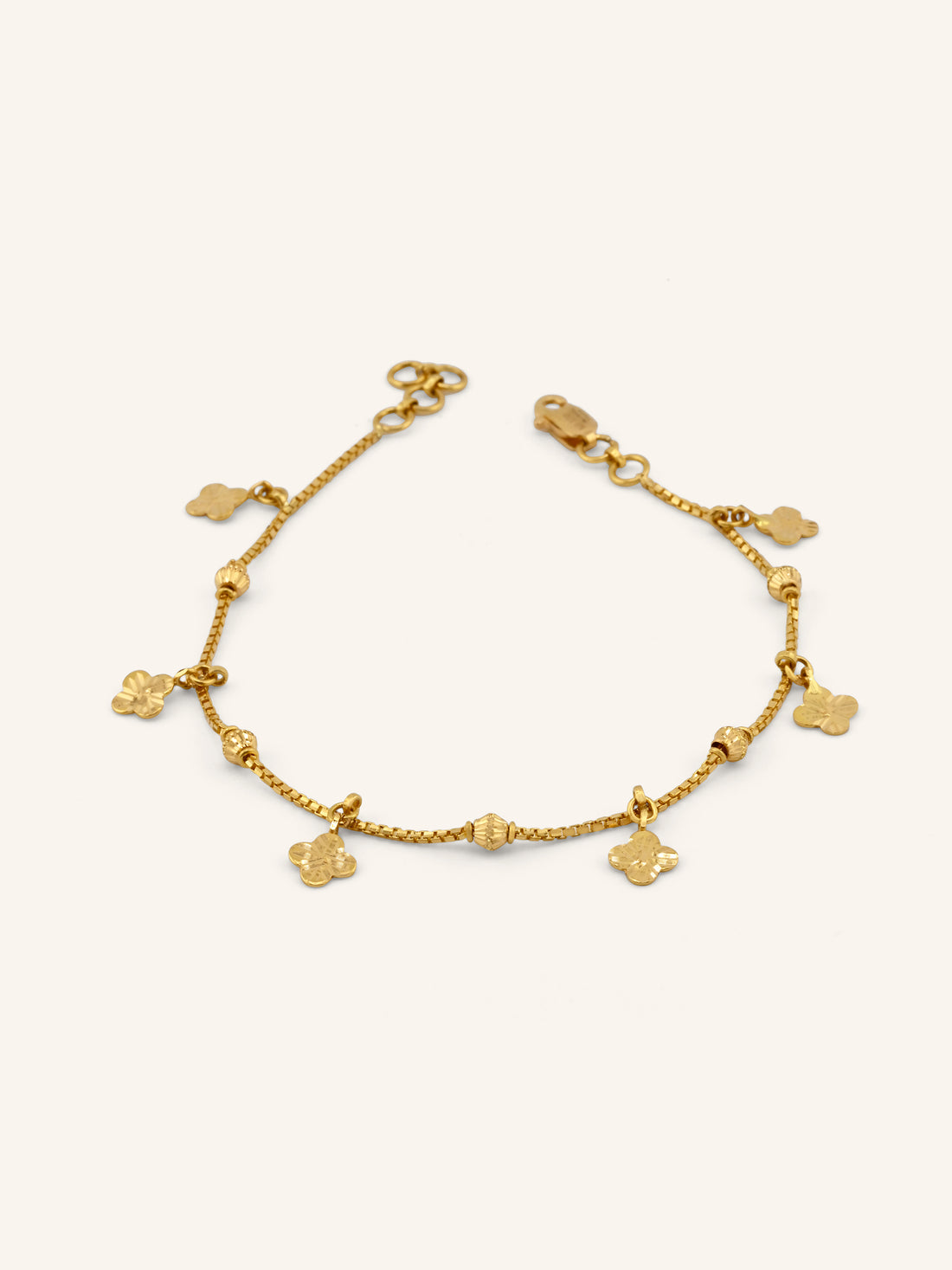 22ct Gold Charm Ladies Bracelet
