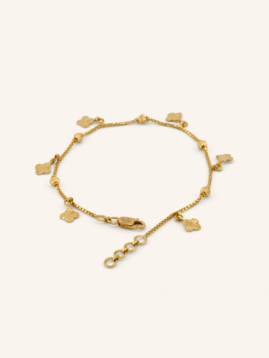 22ct Gold Charm Ladies Bracelet