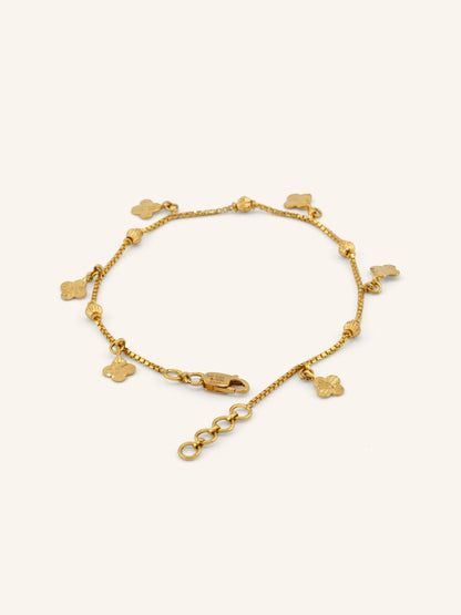 22ct Gold Charm Ladies Bracelet
