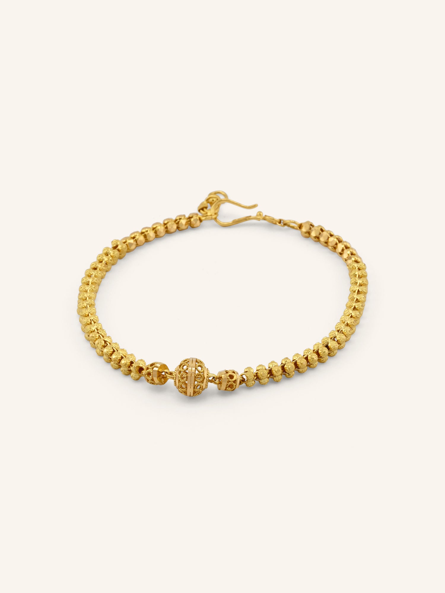 22ct Gold Filigree Ball Bracelet