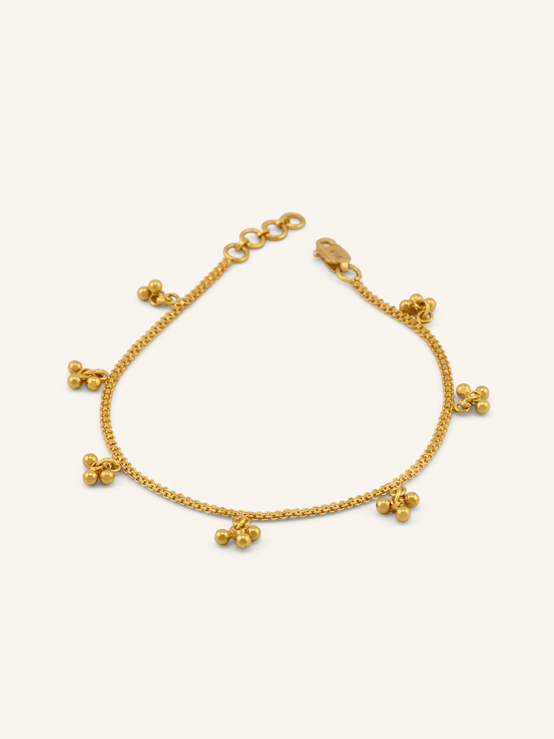 22ct Gold Charm Ladies Bracelet