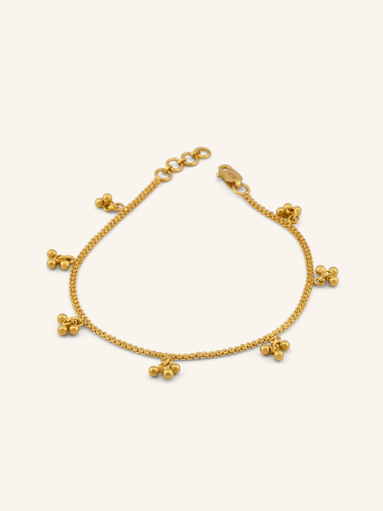 22ct Gold Charm Ladies Bracelet
