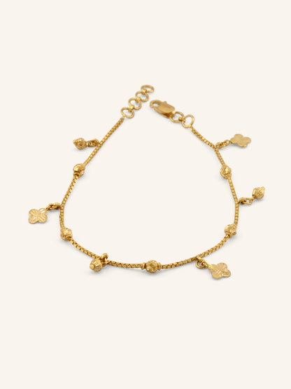 22ct Gold Charm Ladies Bracelet