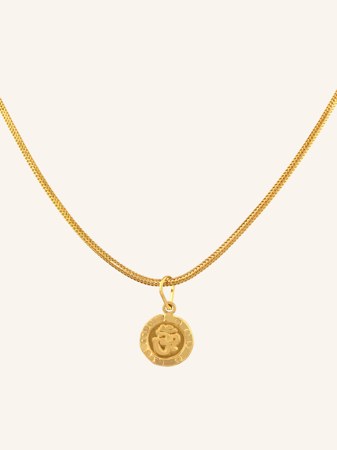 22ct Gold Om Light Weight Pendant