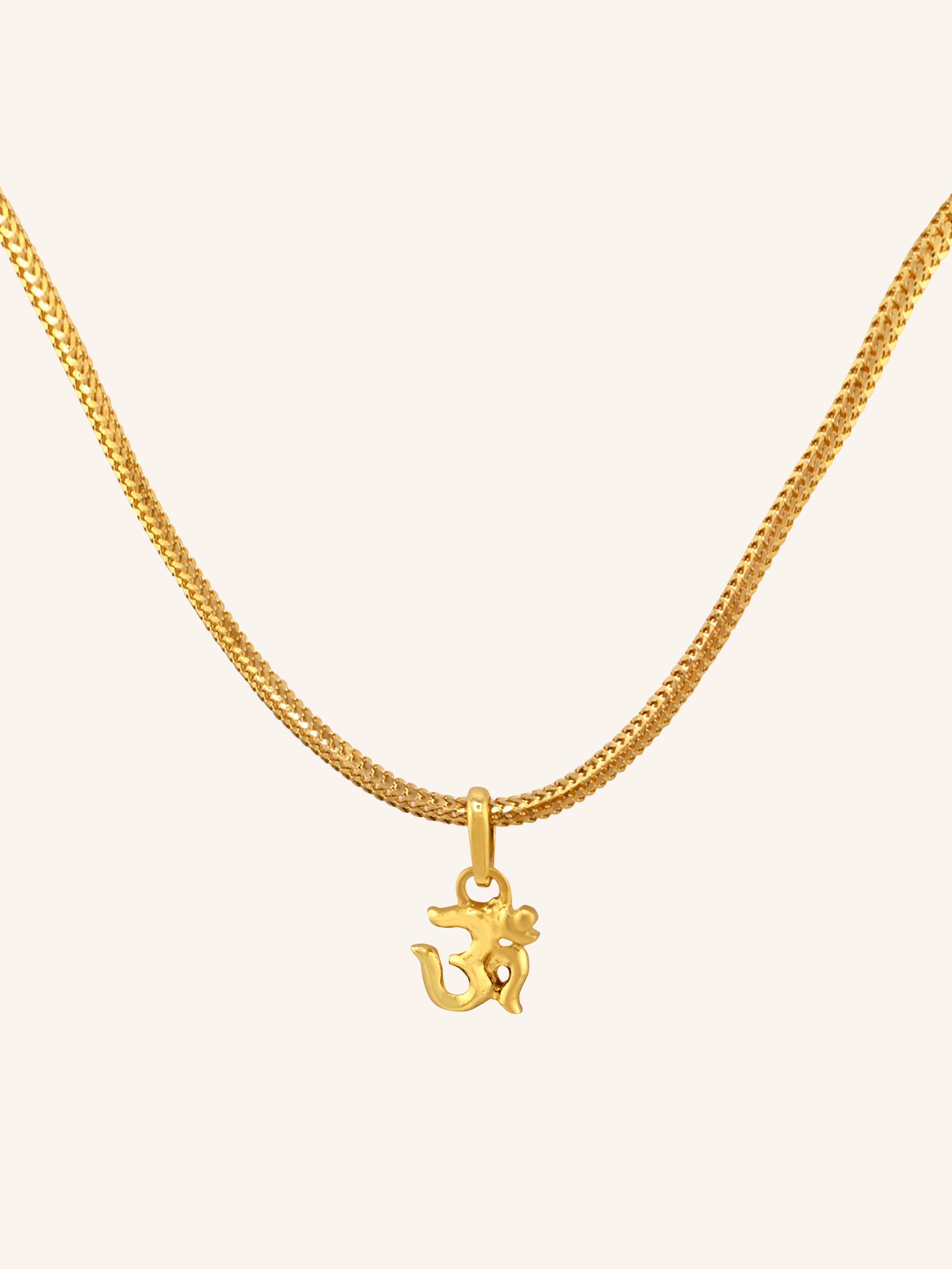 22ct Gold Om Small Pendant