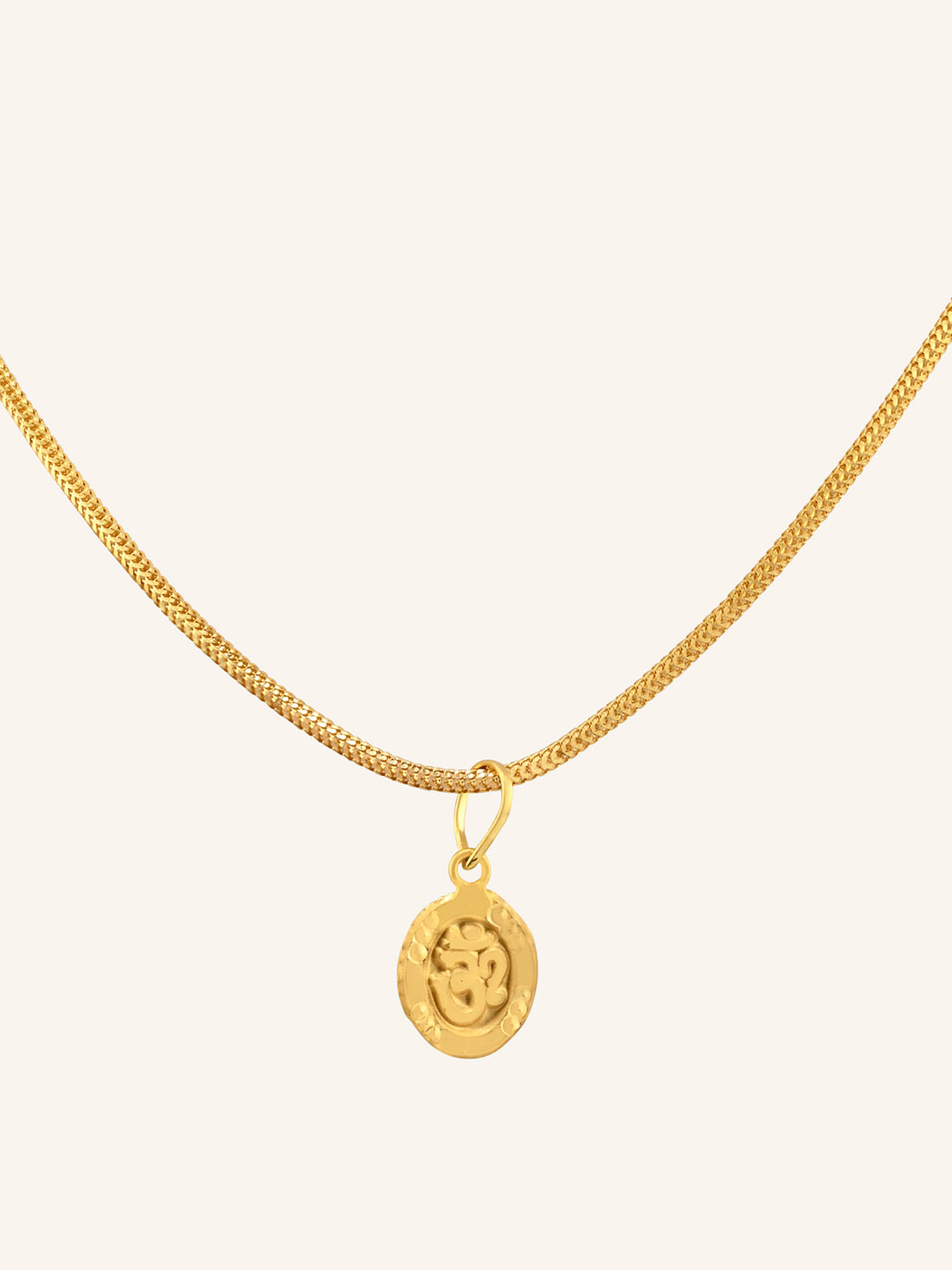 22ct Gold Om Light Weight Pendant
