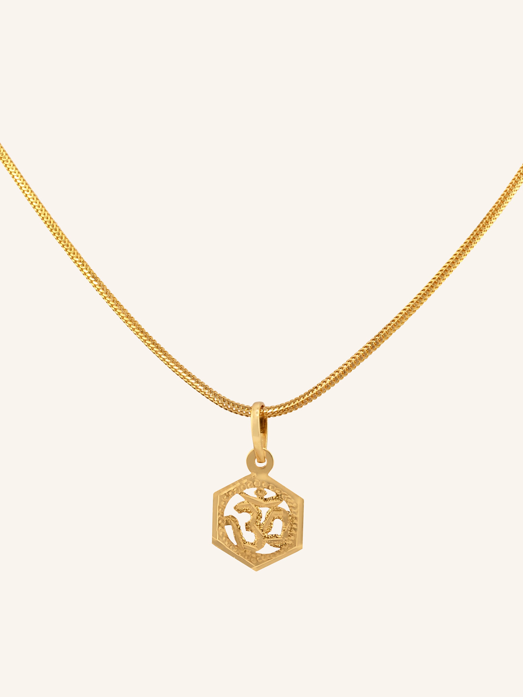 22ct Gold Om Pendant