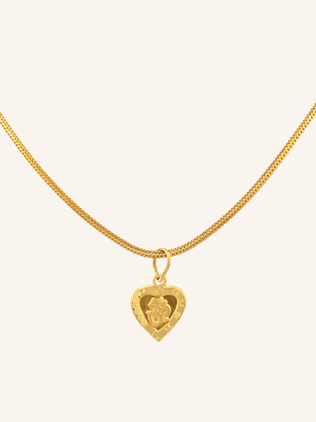22ct Gold Om Light Weight Pendant
