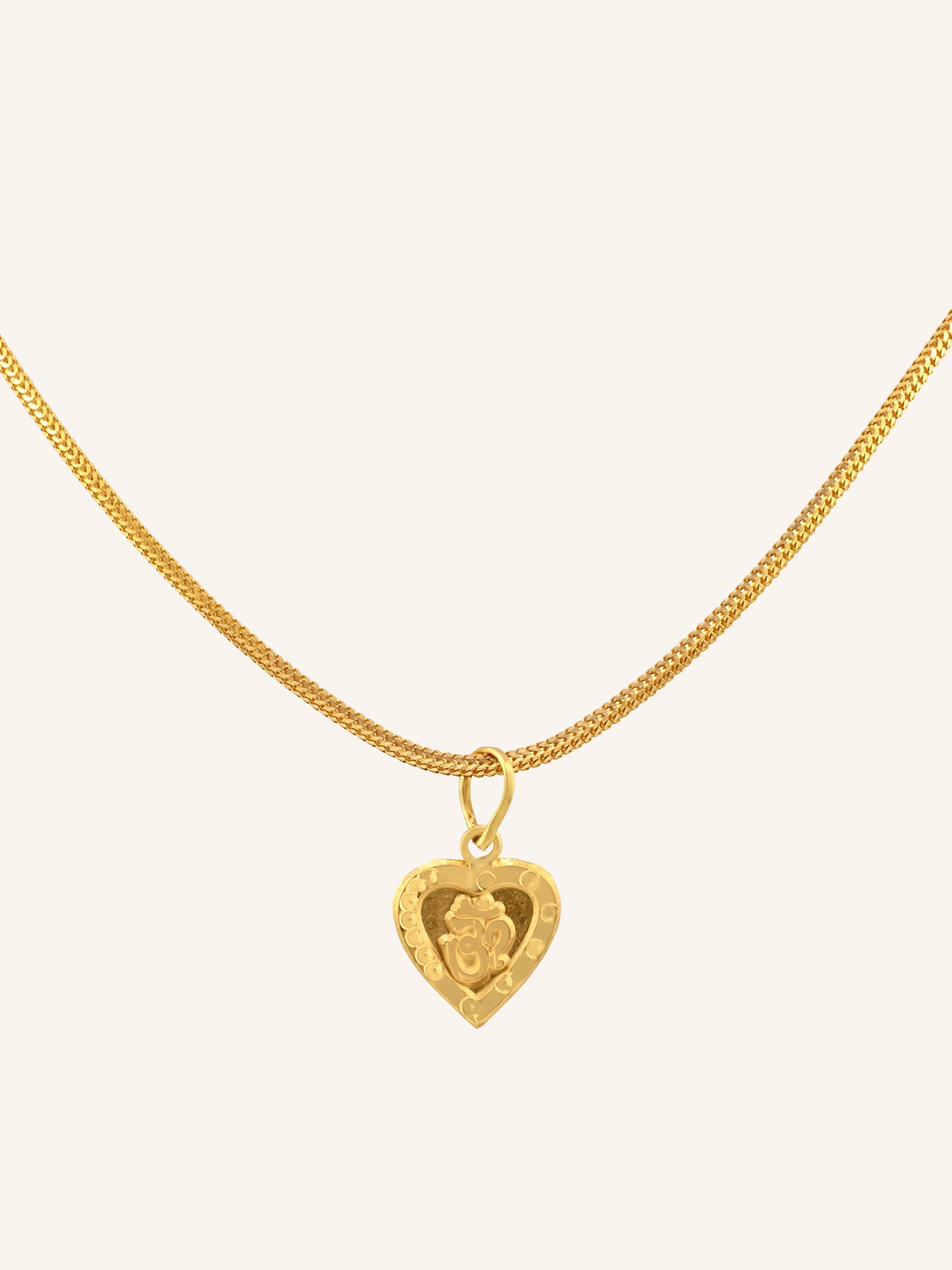 22ct Gold Om Light Weight Pendant